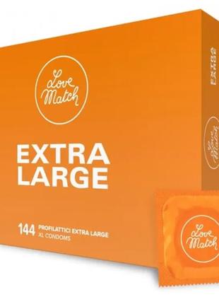 Презервативы увеличенной ширины love match  extra large №1. maxx shop