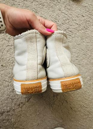 Шкіряні кеди converse утеплені 2