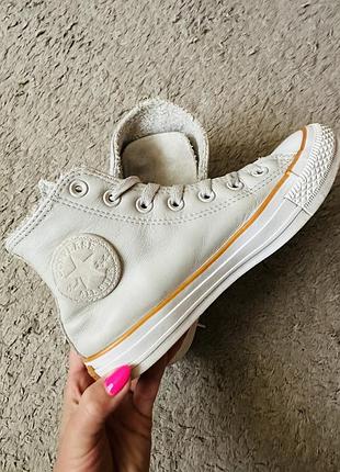Шкіряні кеди converse утеплені 4