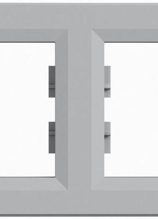 Рамка 2-постова горизонтальна алюміній asfora schneider