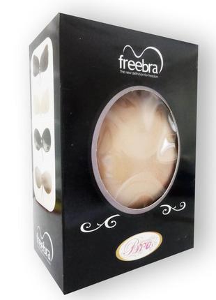 Freebra bar - бюстгальтер-невидимка на шнуровке (фрибра бар) "d,беж"