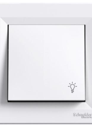 Вимикач кнопка "світло" білий asfora schneider