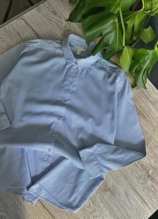 Стильна базова рубашка оверсайз h&m