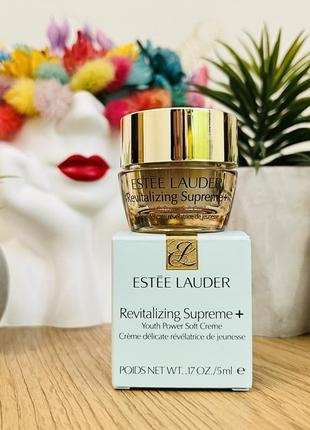 Оригинальный легкий омолаживающий крем комплексного действия estee lauder revitalizing supreme+ youth power soft creme