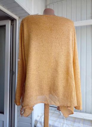 Итальянский мохеровый свитер джемпер паутинка большого размера батал