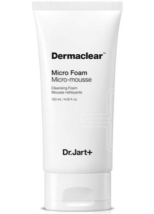 Гель-пінка для вмивання з глутатіоном dr. jart+ dermaclear micro foam cleanser 120ml
