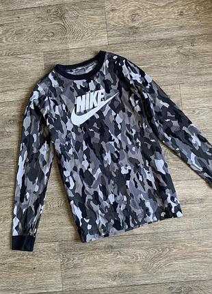 Реглан лонгслив nike р.147-158 хлопок