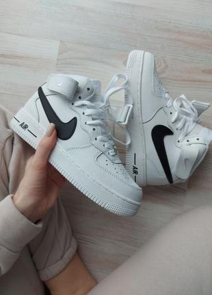 Кроссовки высокие nike air force 1 winter зимние женские