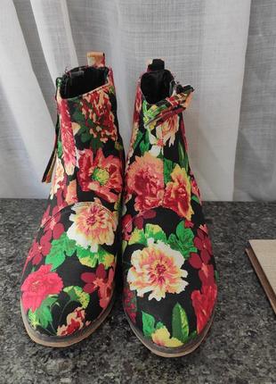 Ботильоны rainbow в цветочный принт