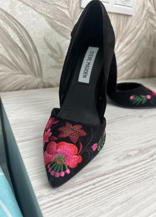 Замшеві туфлі лодочки steve madden3 фото