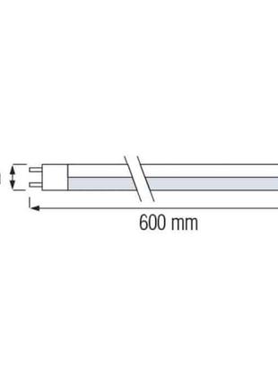 Лампа діодна трубка "led tube - 60" 9w  60cm t8 g13 4000к2 фото