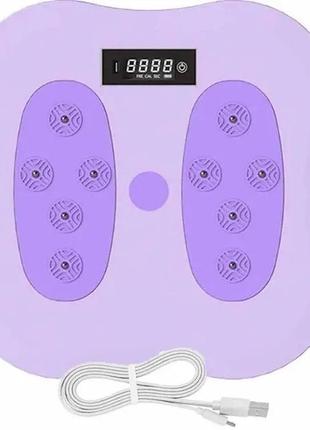 Обертовий тренажер масажер для стоп waist twisting disc з підрахунком калорій6 фото