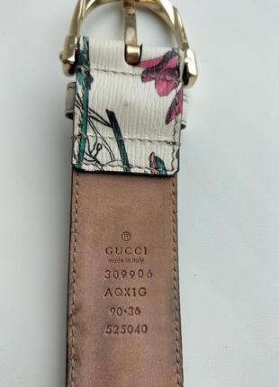 Люкс бренд! фирменный кожаный ремень gucci! оригинал7 фото