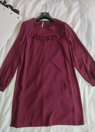 Платье бордо