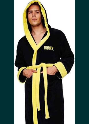 Новый мужской флисовый халат rocky