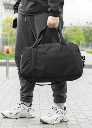 Спортивная сумка ego черного цвета для тренировок, фитнеса и поездок на 22 л