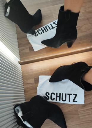 Сапожки schutz 🖤 челси котелки 38,5-39р. нубук
