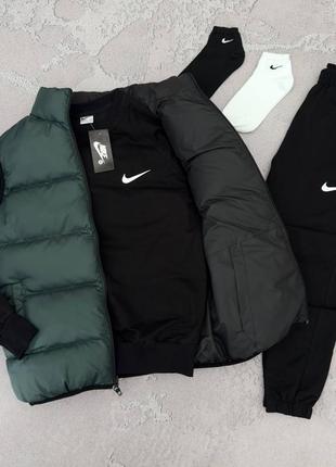 Набор nike: жилет-свитшот-брюки-2 пары носков