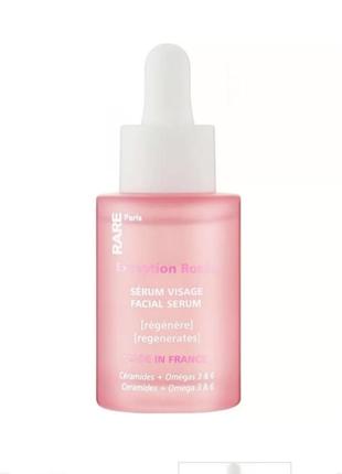 Восстанавливающая сыворотка для лица с церамидами, омега 3 и 6 - rare paris exception rosee regenerating face serum