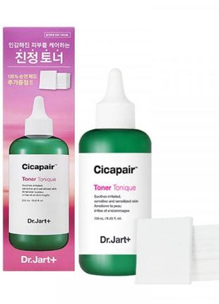 Тонер с экстрактом центеллы + ватные диски (пады) dr. jart+ cicapair toner ritual edition 250ml