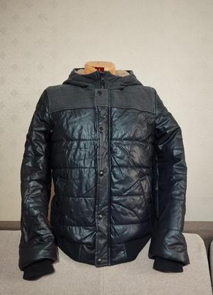 Куртка на меху экокожа zara р165