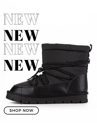 Черные зимние угги на платформе