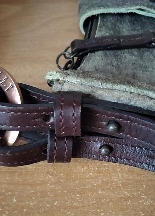 Винтажная кожаная сумочка.