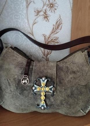 Винтажная кожаная сумочка.