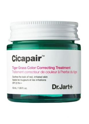 Cc крем с центеллой азиатской dr.jart+ tiger grass color correcting treatment spf22/pa++ 50ml