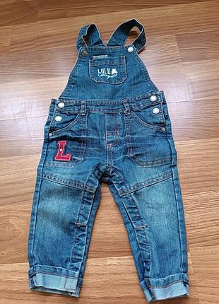 Джинсовий комбінезон для хлопчика 74 см.джинси.
