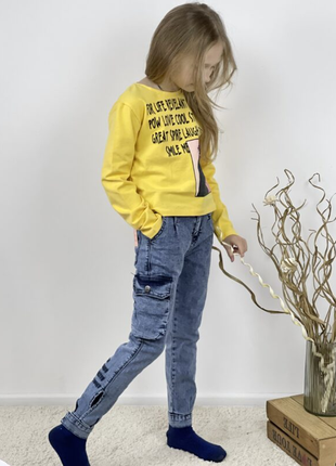 Джинси дівчинка кишені 6