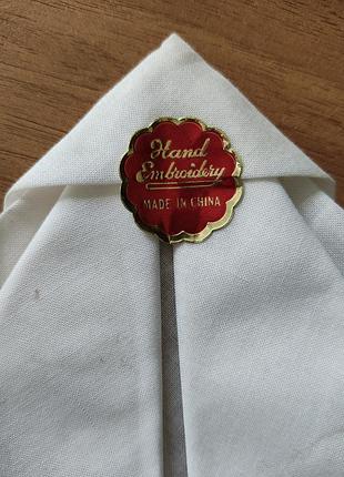 Платки носовые, винтаж, нежнейший хлопок с вышивкой, китай