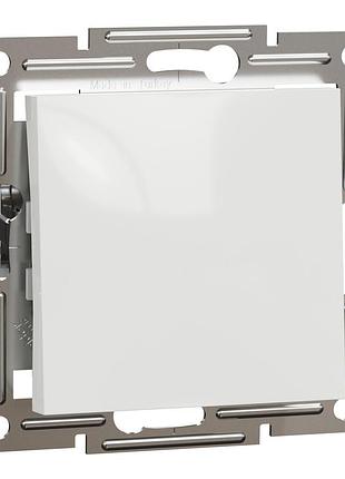 Акция 8+2!!! выключатель одноклавишный белый asfora schneider без рамки