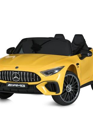 Детский двухместный электромобиль bambi m 5098eblrs-6 mercedes sl 63 amg зеленый автопокраска