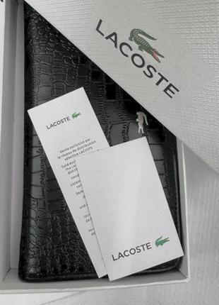 Брендовий чоловічій гаманець Winter lacoste ( на подарунок )9 фото