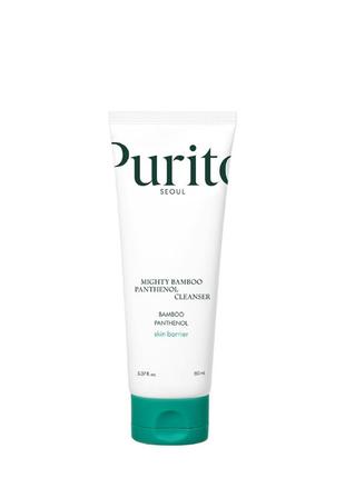 Гель для вмивання з екстрактом бамбука та пантенолом purito seoul mighty bamboo panthenol cleanser, 150 ml