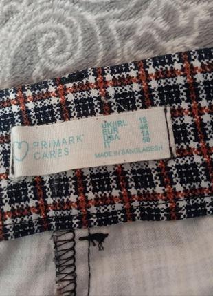 Брюки штани в клітинку 48-50p xl6 фото