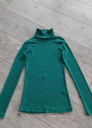 H&m котоновый реглан лонгслив кофта футболка с длинным рукавом гольф водолазка h&m р.s - m