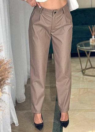 Трендовые кожаные брюки | 201