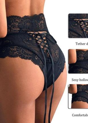 Трусики женские с кружевом, эротическое нижнее белье, женские трусики на каждый день