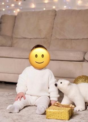Детский вязаный костюмчик little angel, размер 80