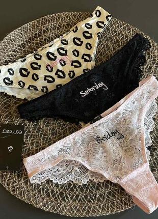 Трусы бразилиано женские 3шт комплект esmara евро размер xs 32/34 наш 38/40р.