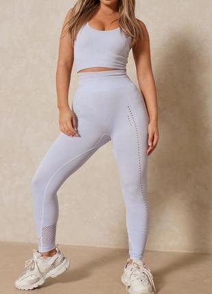 Спортивный комплект лосины топ спортивный3 фото
