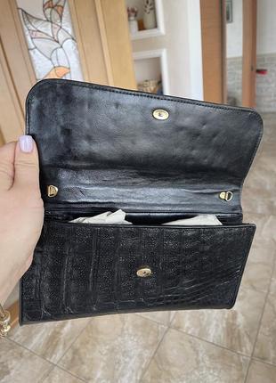 Клатч из кожи крокодила