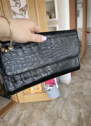 Клатч из кожи крокодила