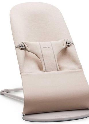 Крісло-шезлонг babybjorn balance bliss 3d jersey beige