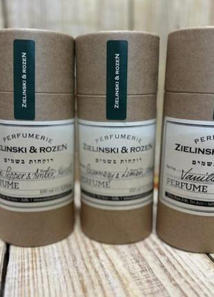 Парфум комплект из трёх флаконов black pepper, vetiver, neroli, amber zielinsli & rozen