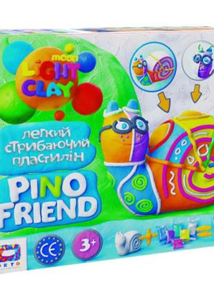 Набір легкого стрибаючого пластиліну тм moon light clay pino friend райлі (9)