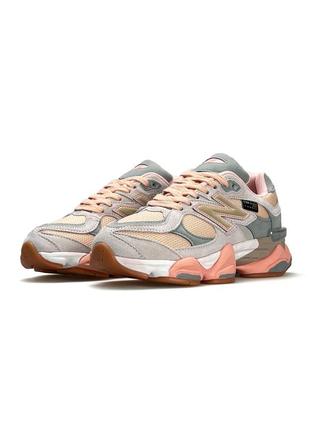 👠женские кроссовки new balance 9060 grey orange