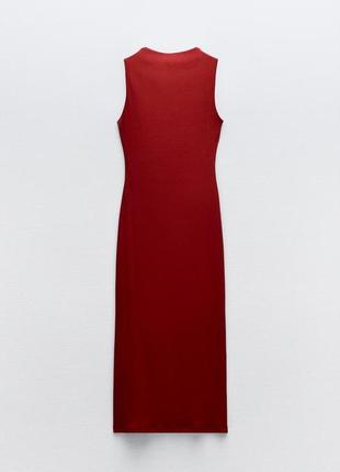 Сукня жіноча бордова драпірована zara new3 фото